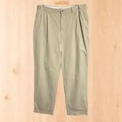 ラルフローレン ポロチノHAMMOND2タック上品ワイド ベージュ 美品W36