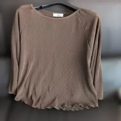 【tal. by yumi. 】L　茶色ブラウス 長袖　しまむら