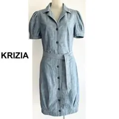 KRIZIAJEANS クリツィアジーンズ コットン デニム シャツワンピースのサムネイル