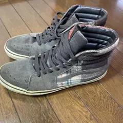 Vans ハイカットスニーカー グレー/チェック