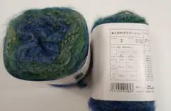セリア　毛糸　あこがれグラデーション #2　2玉　モヘア　段染めモヘア