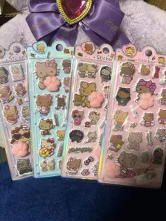 ハローキティぷにぷに シール 4枚セット