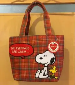 PEANUTS スヌーピーとウッドストック トートバッグ ランチバック