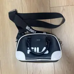 FILAコラボ FURFUR ファーファー ハンドボストンバッグ 黒