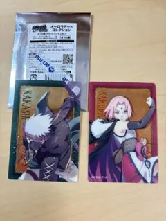 NARUTO疾風伝　オーロラアートコレクション　カカシ　 さくら　２点セット