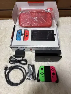Nintendo Switch本体 + Joy-Con 赤・青・緑・ピンクセット