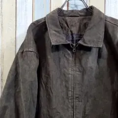 1139☆ナイツブリッジ☆レザージャケット☆ジップアップ☆レザータグ☆XL