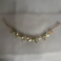 Maison de FLEUR リボン チャーム ゴールドチェーンのサムネイル