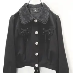 ROJITA レースアップバックフリルブルゾン　Black ロジータ　Mサイズのサムネイル