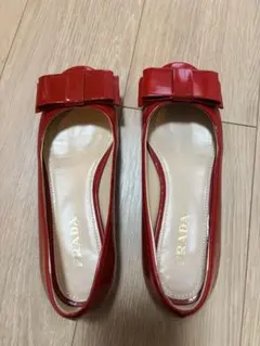 PRADA　フラットシューズ　レッド 2026年最新】PRADA カラー：レッド系 レディース フラットシューズ