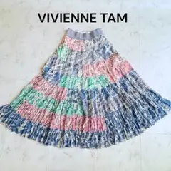 VIVIANNTAM ネット　ティアード　ロングスカート　ヴィヴィアンタム