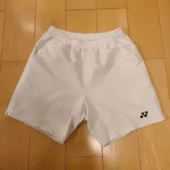 ヨネックス ホワイト ハーフパンツ L