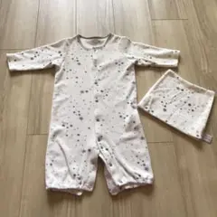 【COMME CA ISM】コムサイズム　ロンパース 帽子　2点セット