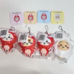 ちいかわ　たこイカくじ　D賞　マスコット　4点セット うさぎ ハチワレ