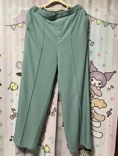 LEPSIM ハタラク7DAYS ストレートパンツ グリーン