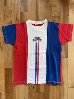 旧リアルマッコイズ ✖️Harley-DavidsonトリコロールTシャツSサイズのサムネイル