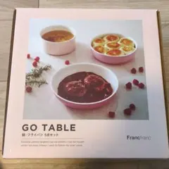 Francfrancフランフラン鍋フライパン5点セットGO TABLE　ピンクのサムネイル