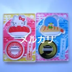 サンリオ　へいおまち！　お寿司アクリルスタンド　キティ　タキシードサム