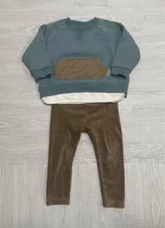 breeze トレーナー　ベビーレギンス２点セット 90cm ２点セット