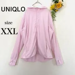 UNIQLO ユニクロ【XXL】AIRism UVカットメッシュパーカー ピンク