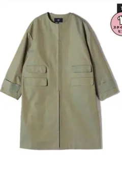 SHIPS Colors ノーカラー ロングコート