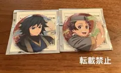 鬼滅の刃　宅麺　ラーメン　トレーディングメタリック缶バッジ　冨岡義勇　竈門炭治郎