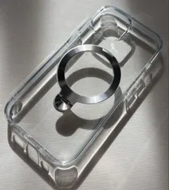 iPhone15用　クリアケース　リング付き　MagSafe対応
