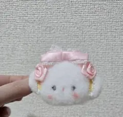 ホワイトフリル ヘアクリップ こぎみゅん