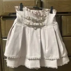 LIZLISA 2連リボンベルトスカパン　ピンク　スカート　量産型　地雷系