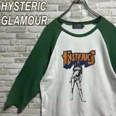 364【人気Lサイズ】ヒステリックグラマー☆ビッグロゴラグラン七部丈Tシャツのサムネイル