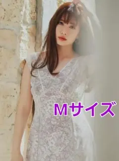 Her lip to Lace Trimmed Floral Dress 旧柄