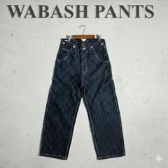 【Mサイズ】ヴィンテージライク ストライプ デニム　ワークパンツ ジーンズ