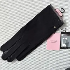 新品　ケイトスペードニューヨーク　UV手袋　スマートフォン対応　ブラックのサムネイル