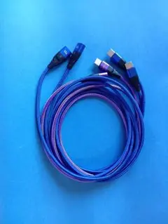 USLION USB充電マグネットケーブル 1m 3本　アダプター付き