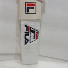 FILA ヘッドバンド ホワイト ロゴ入りのサムネイル