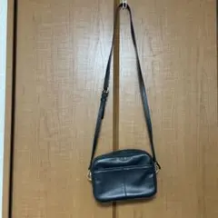 Cole Haan 黒 レザー ショルダーバッグ