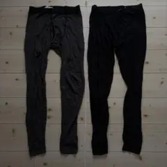 ユニクロ　ヒートテックと極暖　レギンス　スパッツ　股引　Lサイズ　2本セット