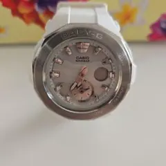 CASIO BABY-G ホワイト腕時計 WR20BAR