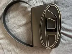 Diesel 黒 合成皮革 ショルダーバッグ ロゴ付き
