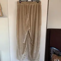 コーデュロイワイドパンツ　ベージュ