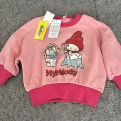 新品 マイメロディ トレーナー 90 ピンク　サンリオ　裏毛　綿100