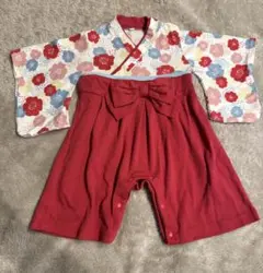 ベビー袴　ロンパース　ひな祭り　お食い初め