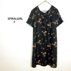 スパイラルガール◉ワンピース F ブラック ミニ丈 カットソー チュニック♡美品