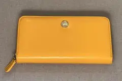 水晶院　イエロー虎エンボス長財布