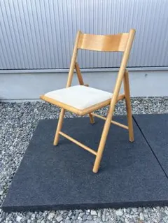 90sビンテージ 無印良品 イタリア製ブナ材 折りたたみチェア 木製椅子