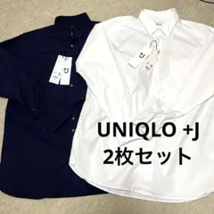 ユニクロ＋J　メンズ　復刻版ブロードシャツ　Ｌ　2枚セット