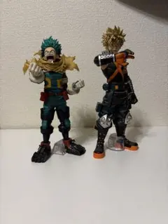 一番くじ　僕のヒーローアカデミア　緑谷出久　爆豪勝己　フィギュア