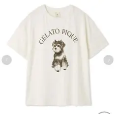 新品•正規品　ジェラートピケ　シュナウザー　ジャガードワンピース　グレー ジェラートピケ gelato pique シュナウザージャガードワンピース