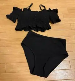ブラックオフショルダービキニセット DHOLIC 水着