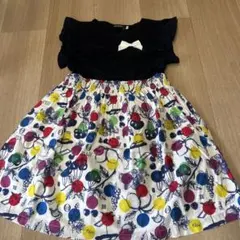 べべ　カラフルフルーツ柄ワンピース 120